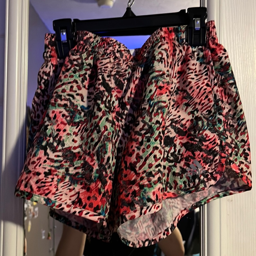 Multicolored adidas sport shorts
